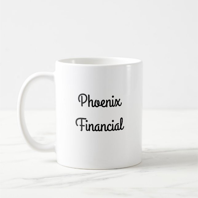 Phoenix Financial Coffee Tasse - Links Handdesign (Links)