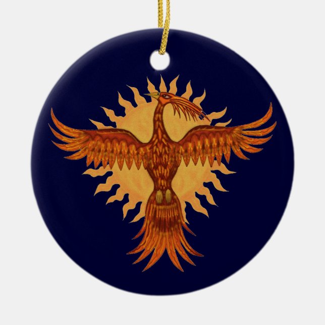 Phoenix  fire bird christmas tree ornament design (Vorne)
