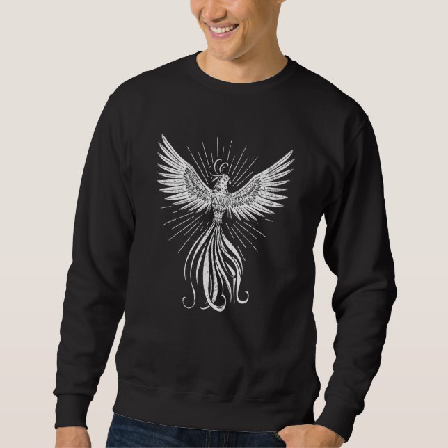Phoenix Fire Bird Magic Fantasy Phoenix Sweatshirt (Vorderseite)