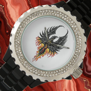Phoenix Firebird Tribal Flames Armbanduhr