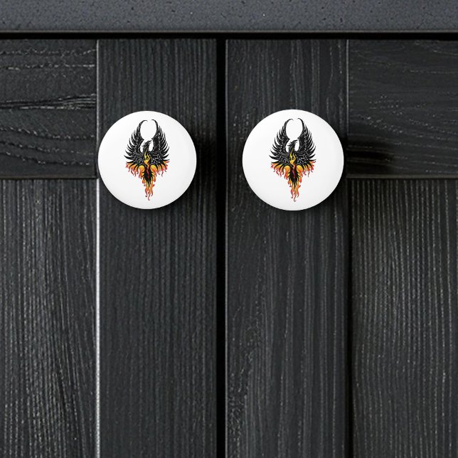 Phoenix Firebird Tribal Flames Keramikknauf (Von Creator hochgeladen)