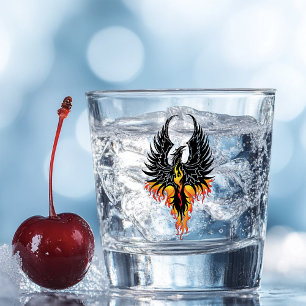 Phoenix Firebird Tribal Flames Schnapsglas