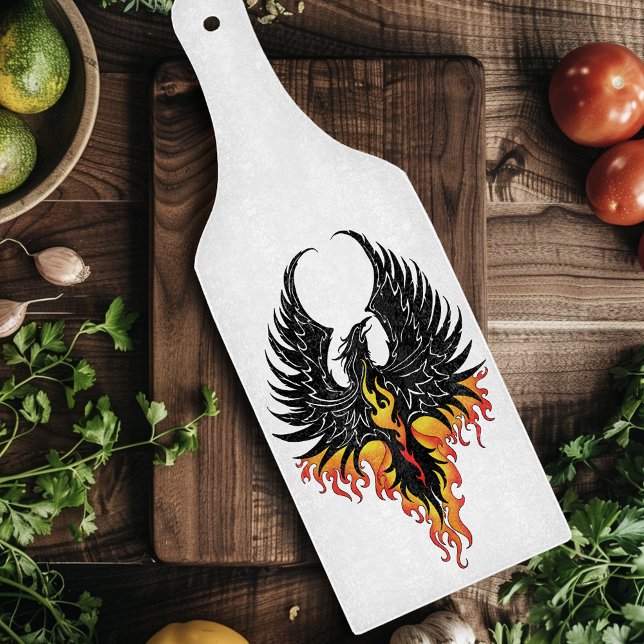 Phoenix Firebird Tribal Flames Schneidebrett (Von Creator hochgeladen)
