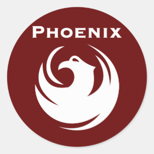 Phoenix-Flagge Runder Aufkleber