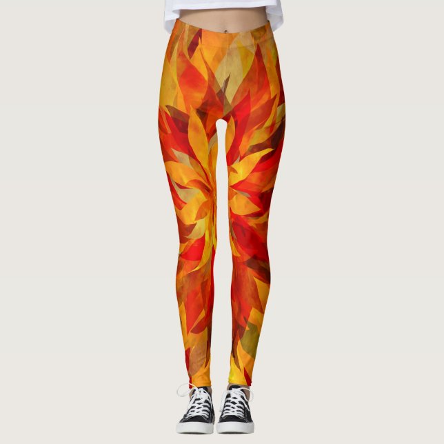 Phoenix Flames Leggings (Vorderseite)