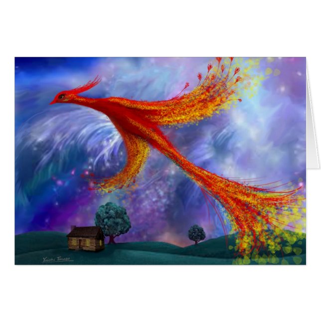 Phoenix-Fliegen nachts (Vorderseite (Horizontal))