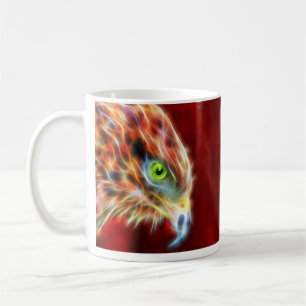 Phoenix gestiegene Fraktal-klassische weiße Tasse