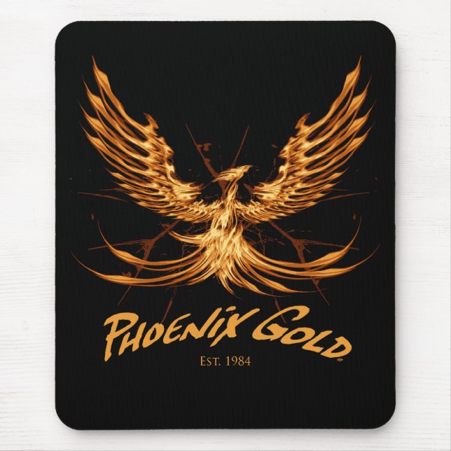 Phoenix-Goldmausunterlage Mousepad (Vorne)