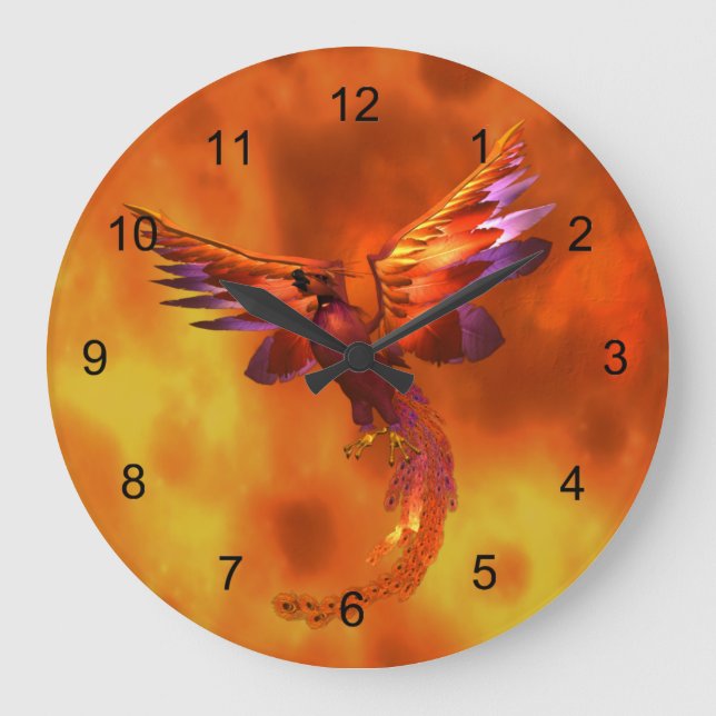 Phoenix Große Wanduhr (Vorderseite)