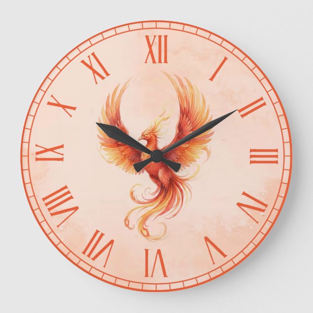 Phoenix Große Wanduhr (Vorderseite)