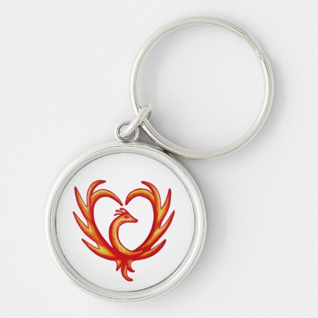 Phoenix Heart Schlüsselanhänger (Vorne)