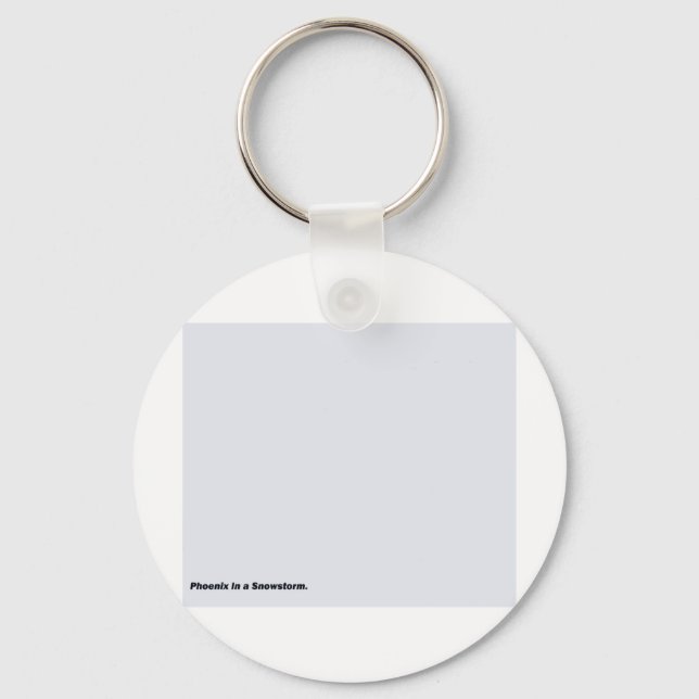 Phoenix im Schneesturm Schlüsselanhänger (Vorderseite)
