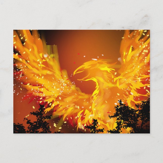 Phoenix in der Flugpostkarte Postkarte (Vorderseite)