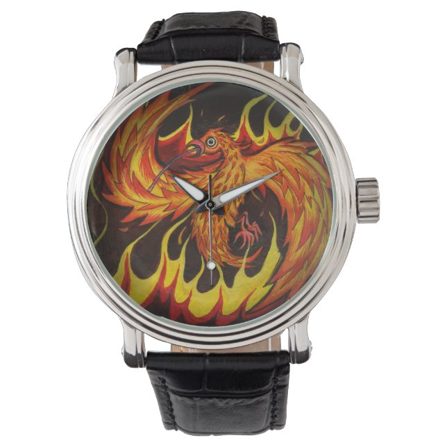 Phoenix in Flames Watch Armbanduhr (Vorderseite)
