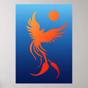Phoenix in Flammen-Poster Poster