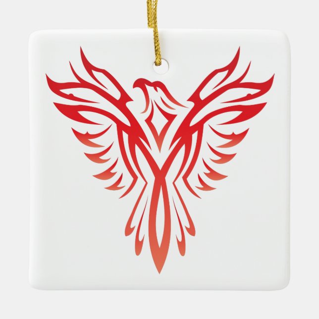 Phoenix Keramikornament (Vorderseite)