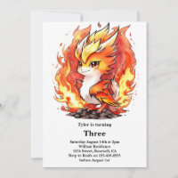 Phoenix Kindergeburtstag Einladung