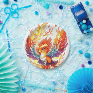 Phoenix-Kindergeburtstag Pappteller