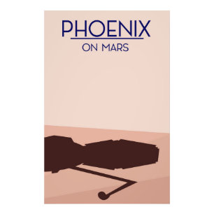 Phoenix-Lander auf dem Mars. Fotodruck