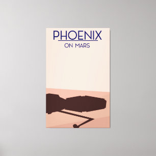 Phoenix-Lander auf dem Mars. Leinwanddruck