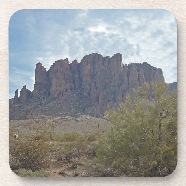 Phoenix Landschaft Superstition Berge Arizona Getränkeuntersetzer (Vorderseite)
