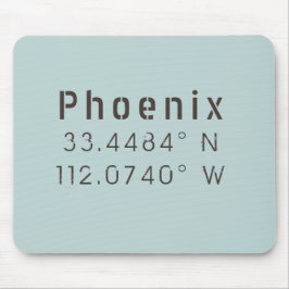 Phoenix Latitude Longitude Mousepad