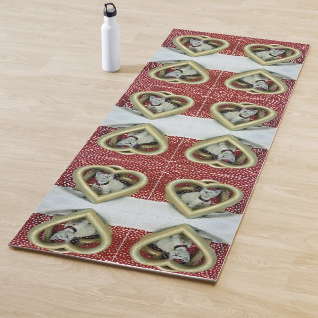 Phoenix-Liebe - Katze/Kitten-Yoga-Matte (1 Seite) Yogamatte (Beispiel)