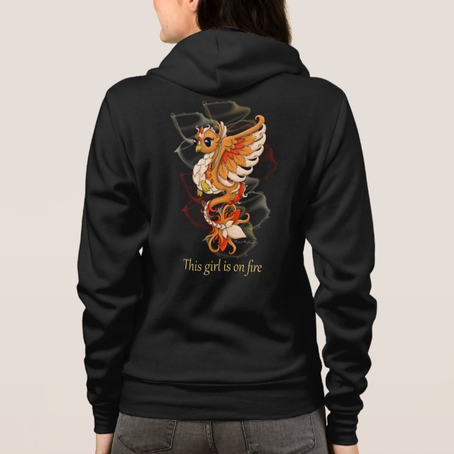 Phoenix machen oben Hoodie Reißverschluss zu (Rückseite)