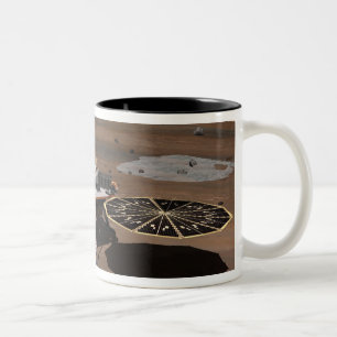 Phoenix Mars Lander 5 Zweifarbige Tasse