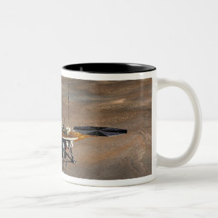 Phoenix-MarsLander 2 Zweifarbige Tasse