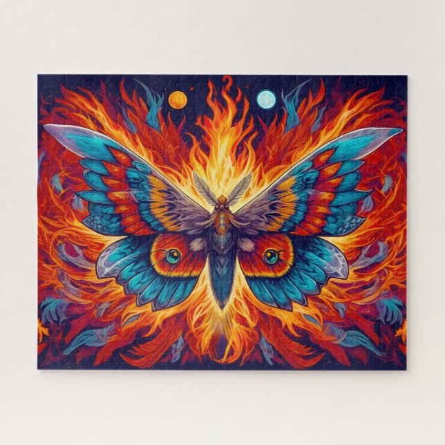 Phoenix Moth Puzzle (Horizontal)