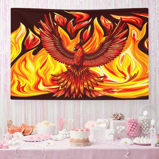 Phoenix mythologische unsterbliche Kreatur Banner (Party)