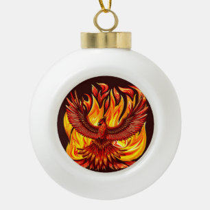 Phoenix mythologische unsterbliche Kreatur Keramik Kugel-Ornament