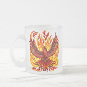 Phoenix mythologische unsterbliche Kreatur Mattglastasse