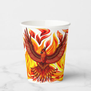 Phoenix mythologische unsterbliche Kreatur Pappbecher