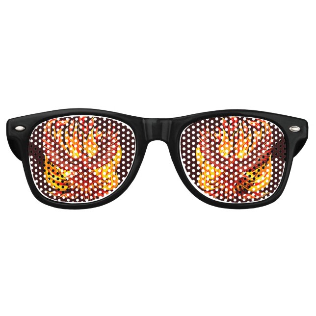 Phoenix mythologische unsterbliche Kreatur Partybrille (Vorderseite)