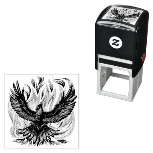 Phoenix mythologische unsterbliche Kreatur Permastempel
