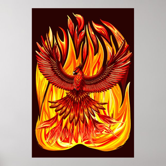 Phoenix mythologische unsterbliche Kreatur Poster (Vorne)