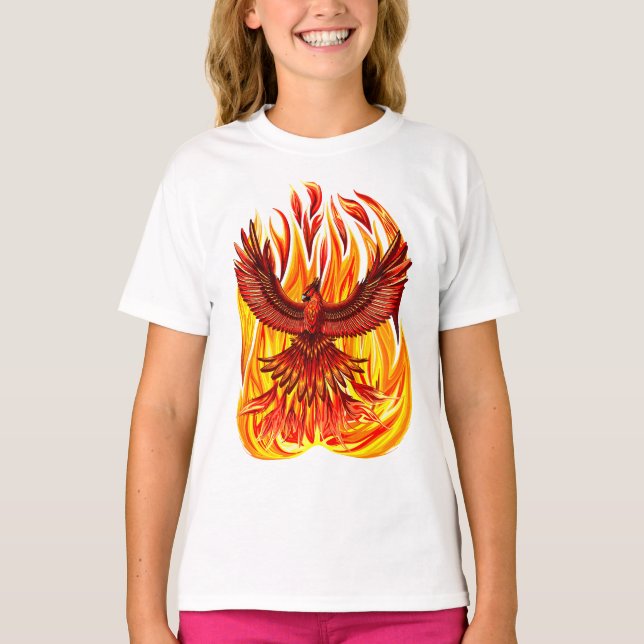 Phoenix mythologische unsterbliche Kreatur T-Shirt (Vorderseite)