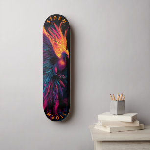 Phoenix Neon Graffiti Street Art – Limitierte Aufl Skateboard