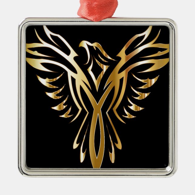 Phoenix Ornament Aus Metall (Vorne)
