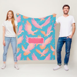 Phoenix Pastel Personalisiertes Muster Fleecedecke