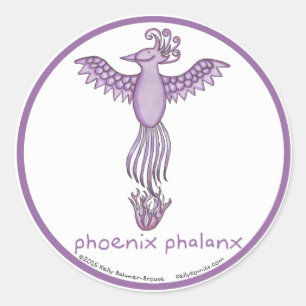 Phoenix Phalanx Rundkleber Runder Aufkleber