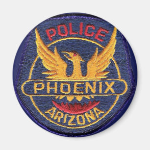 Phoenix Police Magnet Button