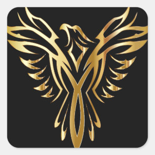 Phoenix- Quadratischer Aufkleber