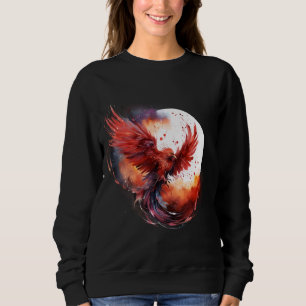 Phoenix Reborn Mythisches Vogelfeuer Phoenix Bird Sweatshirt