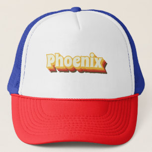 Phoenix Retro Vintager Text Truckerkappe