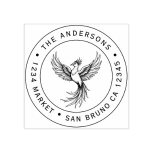 Phoenix Rising Address Briefmarke Gummistempel