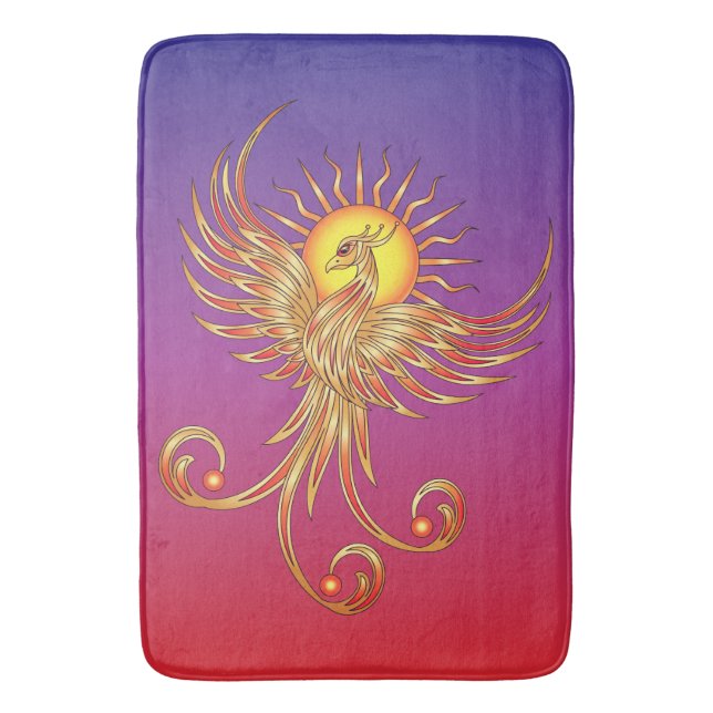 Phoenix Rising Badematte (Vorderseite Vertikal)