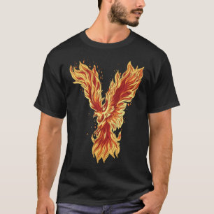 Phoenix Rising Fire Bird Mythwork T-Shirt